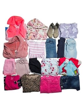 Girls 2T Mixed Seasons Six Pound Mystery Box Lot Shorts Jacket Pants Pjs Jeans